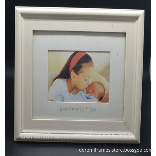 high quality square handmade wood photo frame with glass